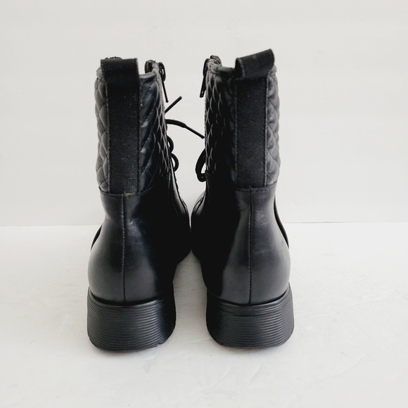 New Munro Womens Tessa Black Ankle Boots Combat ,Size 7,5 - Picture 4 of 7